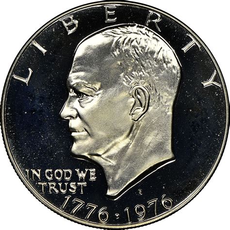 eisenhower silver dollar value chart|1776 to 1976 one dollar coin value.